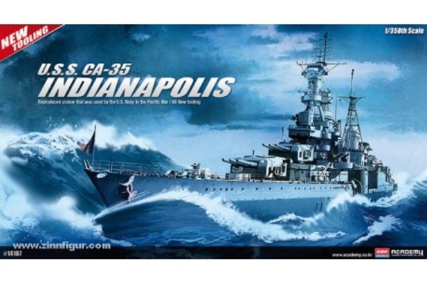 Academy 1:350 14107 USS Indianapolis CA-35