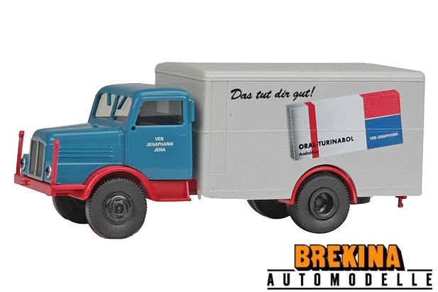 Brekina 71669 IFA S 4000 Box Delivery Truck VEB Jenapharm 1:87