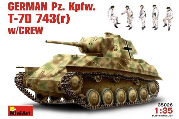 Miniart 1:35 35026 Pz. Kpfw. T-70 743(r) with Tank Crew