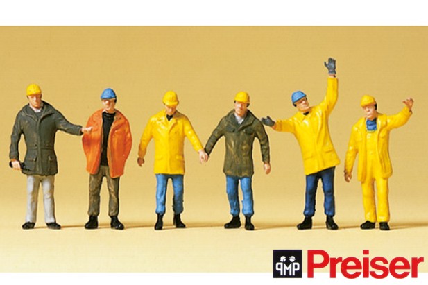 Preiser 14034 Working People Wearing Protective Clothing