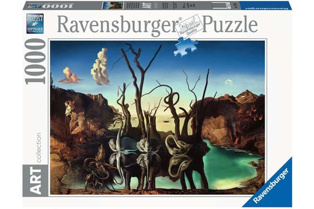 Ravensburger Puzzle 1000 Piezas Dal: Cisnes Reflejando Elefantes - 70 x 50 cm