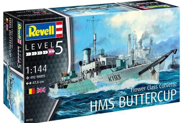 Revell 5158 1:144 Flower Class Corvette HMS Buttercup