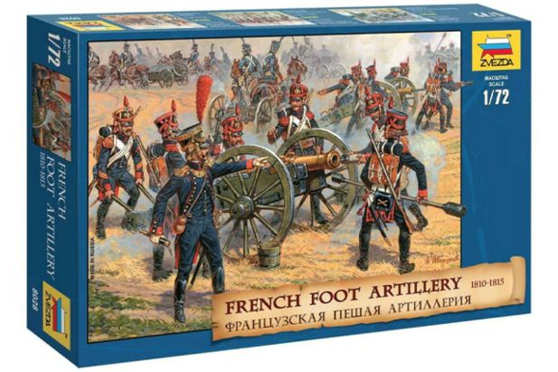 Zvezda 1:72 8028 French Foot Artillery 1810-1815 - 28 Figuras